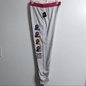 MTV MOON MAN WOMEN LIGHT HEATHER GREY JOGGERS, SIZE XXL, NWT